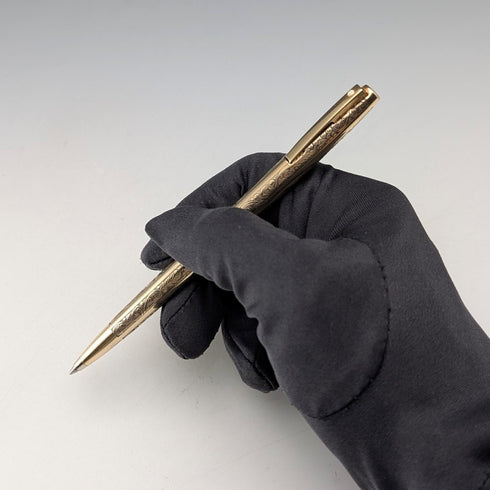 復古美國 Sheaffer 12K 鍍金原子筆